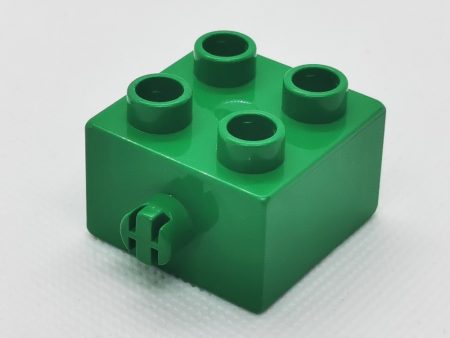 Lego Duplo Cub cu sticker (verde inchis)