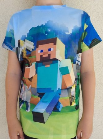 Tricou copii 3D Minecraft marimea 140