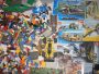 Lego vrac mixt 8 kg, cu peste 60 buc minifigurine, cu catalog si cu multe accesorii