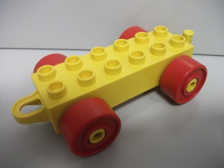 Lego Duplo Baza remorca cu carlig galben-rosu