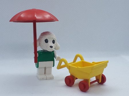 Lego Fabuland - Mielul Bianca si caruciorul 3602