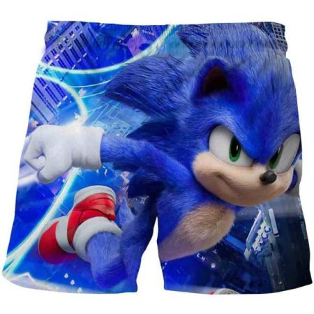 Pantaloni scurti copii 3D Sonic marimea 120