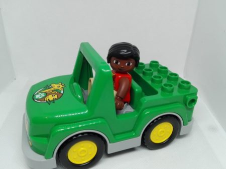 Lego Duplo Masina savana cu figurina din setul 10802 verde