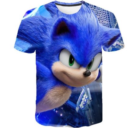 Tricou copii 3D Sonic marimea 130