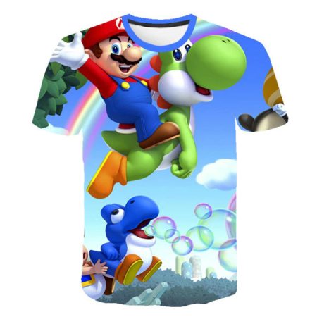 Tricou copii 3D Super Mario marimea 130