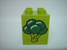 Lego Duplo Cub cu imagine - brocoli, inaltime 2*2