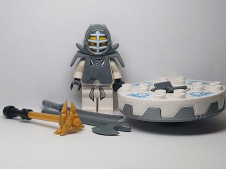 Lego Ninjago figurina -   Zane Kendo (njo044)