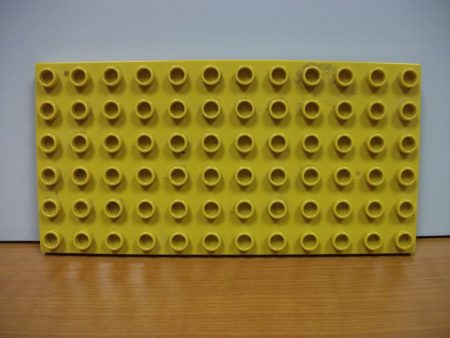 Lego Duplo Bord de baza 6*12 (galben mustar)