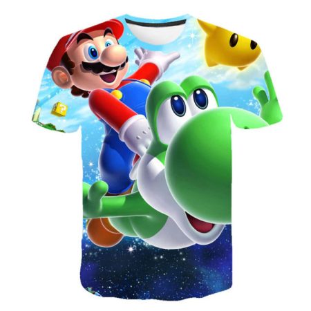 Tricou copii 3D Super Mario marimea 120