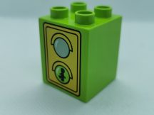 Lego Duplo Cub cu imagine - lampa indicatoare (verde-rosu)