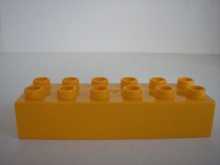 Lego Duplo Cub 2*6 portocaliu mediu