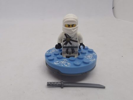 Lego Ninjago figurina - Zane (njo001) cu spinner din setul 2113