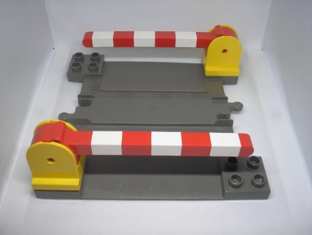 Lego Duplo Trecere (gri maro) + 2 bariere