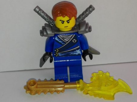 Lego Ninjago figurina - Jay - Flat Silver Shoulder Armor (njo103) RARITATE