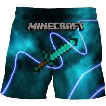 Pantaloni scurti copii 3D Minecraft marimea 130