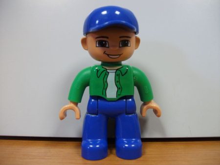 Lego Duplo om -  baiat (pantalon culoare inchisa ! )