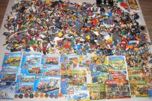   Lego vrac mixt 12,9 kg cu peste 40 buc mini figurine, catalog, multe accesorii. (City,Ninjago,Creator,Chima)