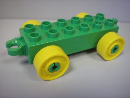 Lego Duplo Baza remorca cu carlig verde galben