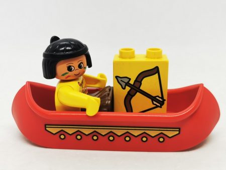 Lego Duplo Barca cu indian din setul 2438