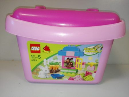 Lego Duplo - Cutie roz depozitare de elemente 4623 iepuras!