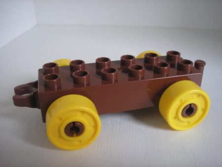 Lego Duplo Baza remorca cu carlig maro-galben