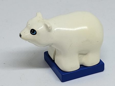 Lego Duplo urs polar (mic) (nasul, ochiul uzat)